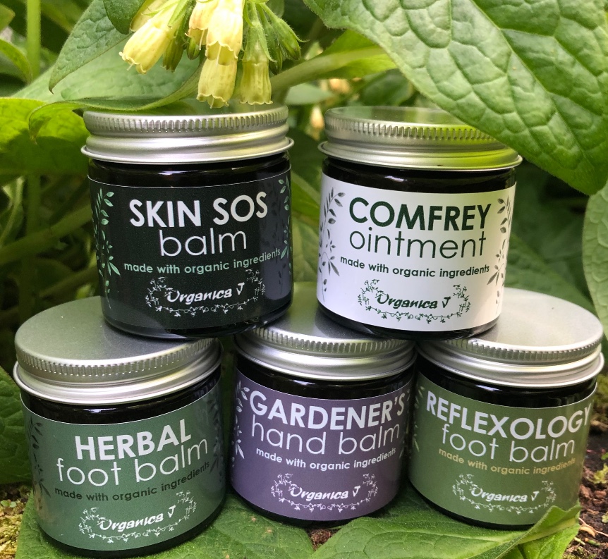 Comfrey Ointment and Organic Aromatherapy products